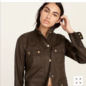 J. Crew resin-coated twill field jacket